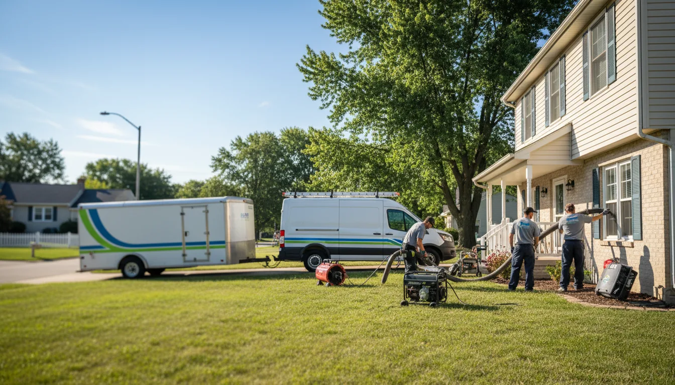 Flooded Basement Restoration And Cleanup With Repair in Perry, KS near me